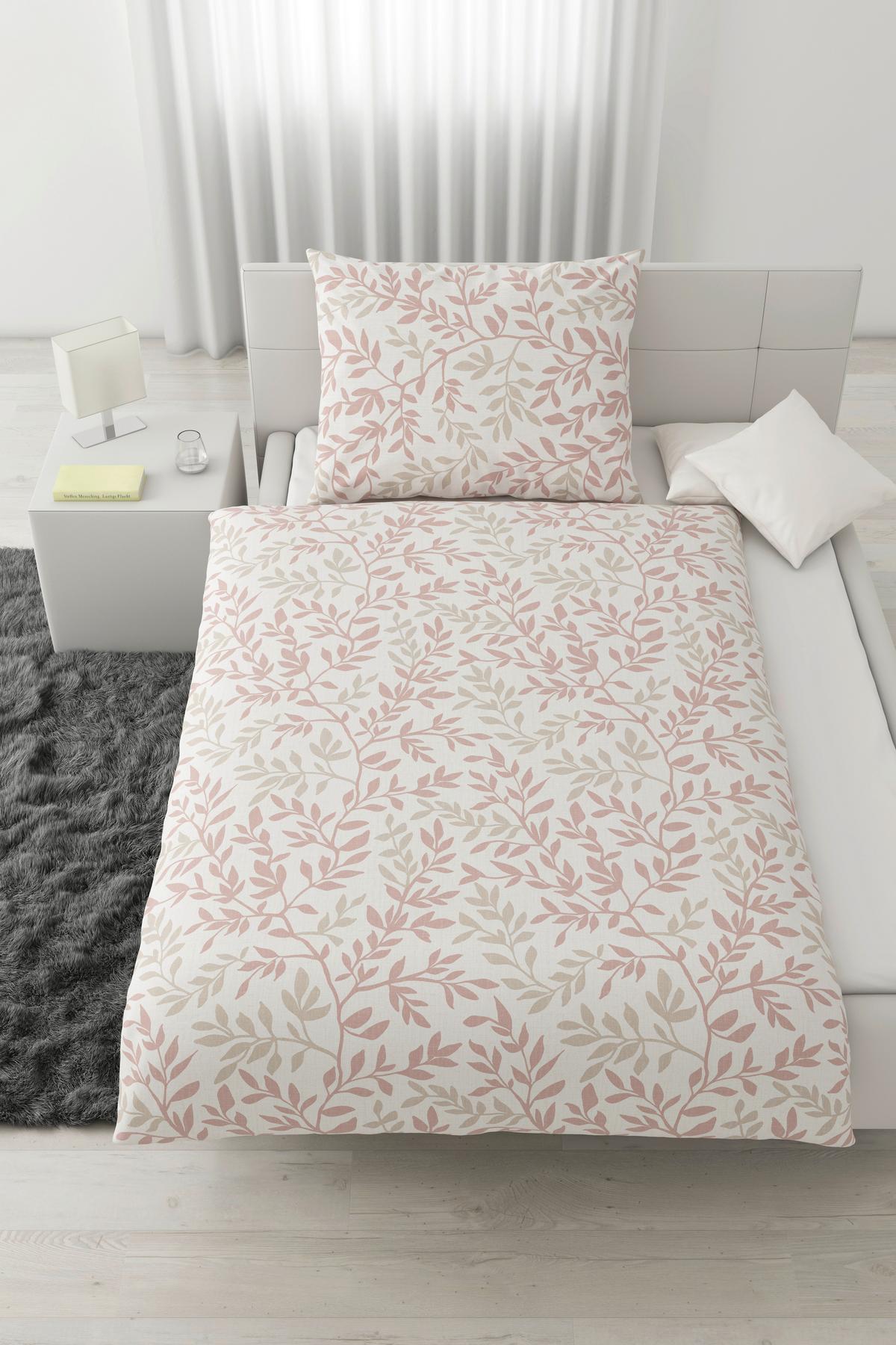 Ágyneműhuzat-garnitúra Siglinde - rózsaszín/szürke, Konventionell, textil (140/200cm) - Modern Living