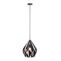 LAMPA WISZĄCA 78259 CARLTON 1 - czarny/kolor miedziany, Konventionell, metal (31kg) - Marama