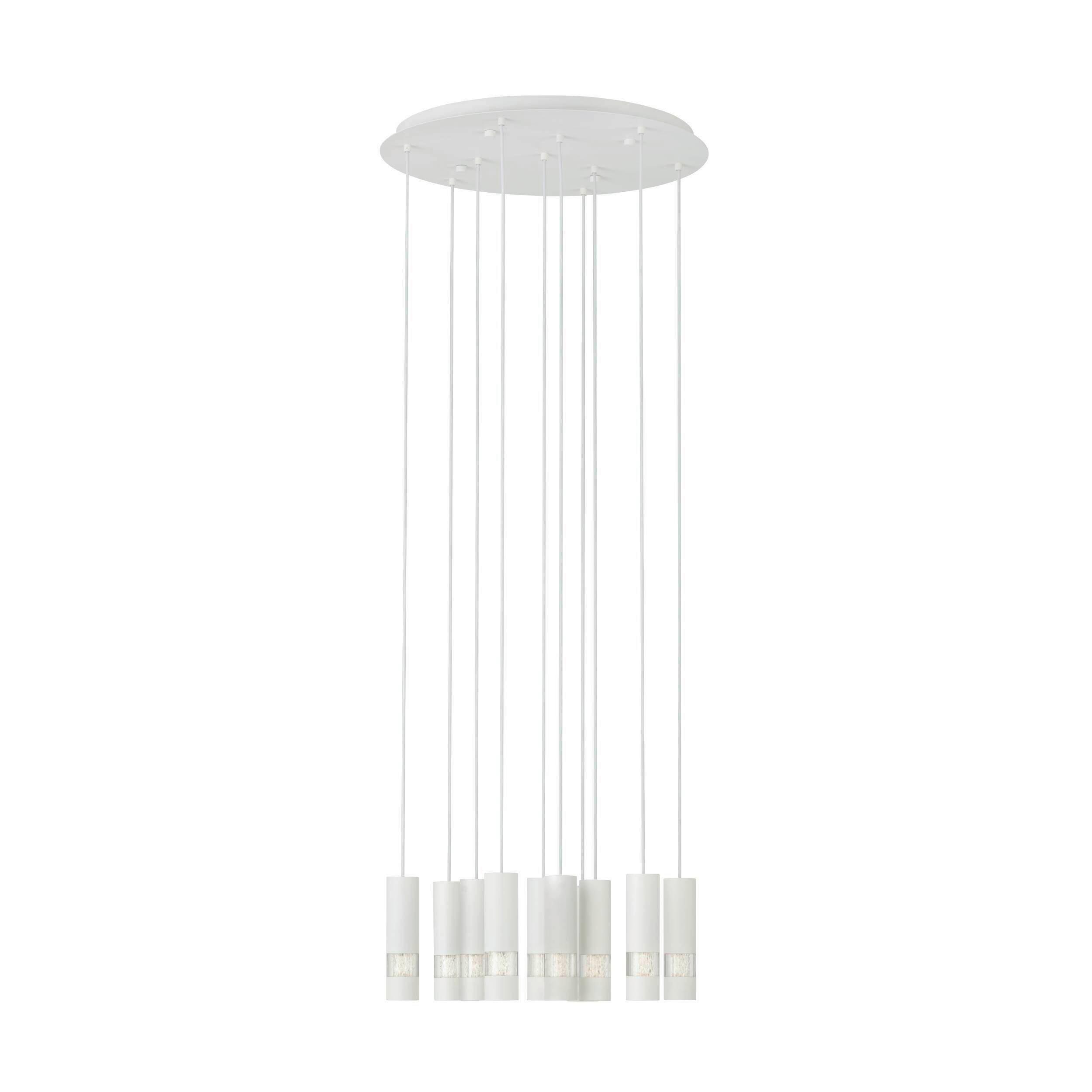 Hängeleuchte 39704_bernabeta - Weiss, Design, Kunststoff/Metall (58/150cm) - Eglo