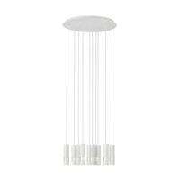 Hängeleuchte 39704_bernabeta - Weiss, Design, Kunststoff/Metall (58/150cm) - Eglo