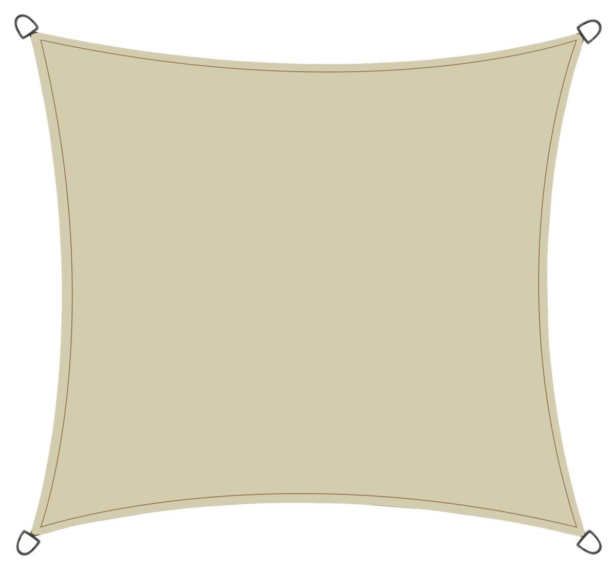 Gartensonnensegel Solino ca. 360x360 cm Ecru - Ecru, KONVENTIONELL, Textil/Metall (360/360cm) - Siena Garden
