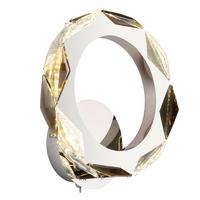 Stenska Led-svetilka Karilion, S Sijalko - barve kroma/prozorno, Design, kovina/steklo (24/25,5/10cm) - Globo