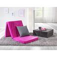 Faltmatratze in Pink, ca. 65x185cm - Pink, MODERN, Textil (185/65/8cm) - CARRYHOME