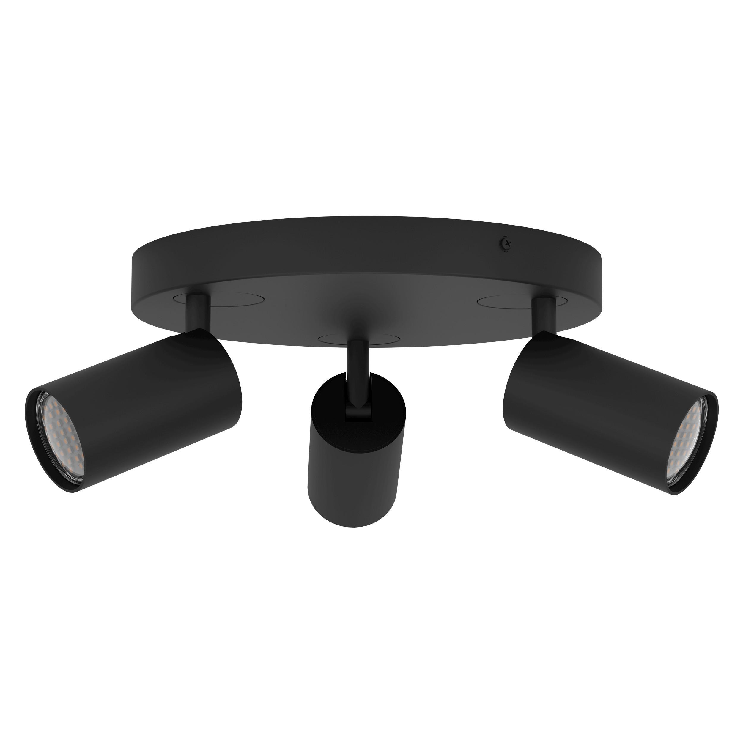 Deckenstrahler 900336* Telimbela-Z - Schwarz, Design, Metall (25/25/9,7cm) - Eglo