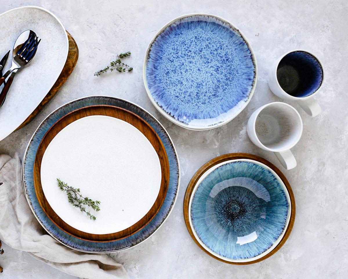 KAFFEEBECHERSET KAFFEEBECHER, 935099 - Blau, Basics, Keramik (8,5/10,5/8,5cm) - Mäser