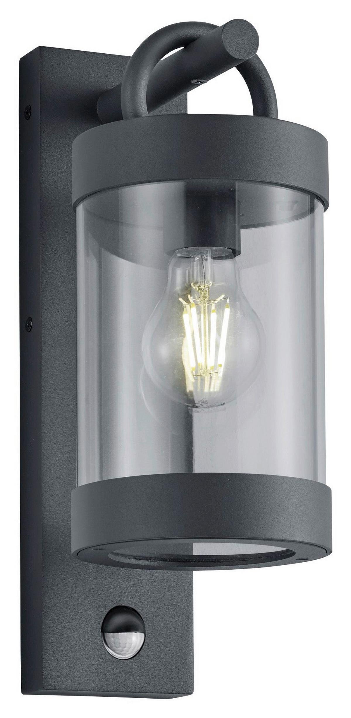 Außenwandleuchte Sambesi in Anthrazit max. 28 Watt - Anthrazit, Basics, Metall (12,5/33/18,6cm) - Trio Leuchten