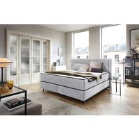 PAT BOX DREAM - gri deschis, Modern, lemn/textil (140/200cm) - Premium Living