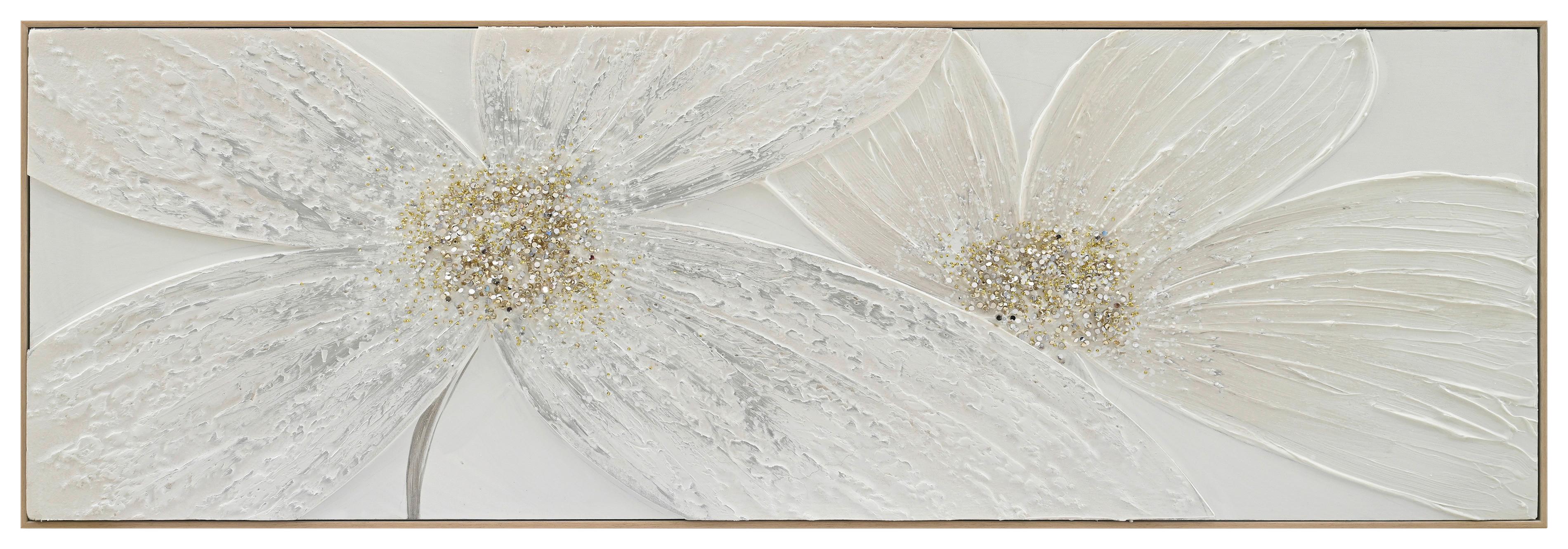 Tablou cu ramă Lucie cca. 152x52 cm - culoare natur/gri-alb, Modern, plastic/lemn (152/52/4,5cm) - Mömax