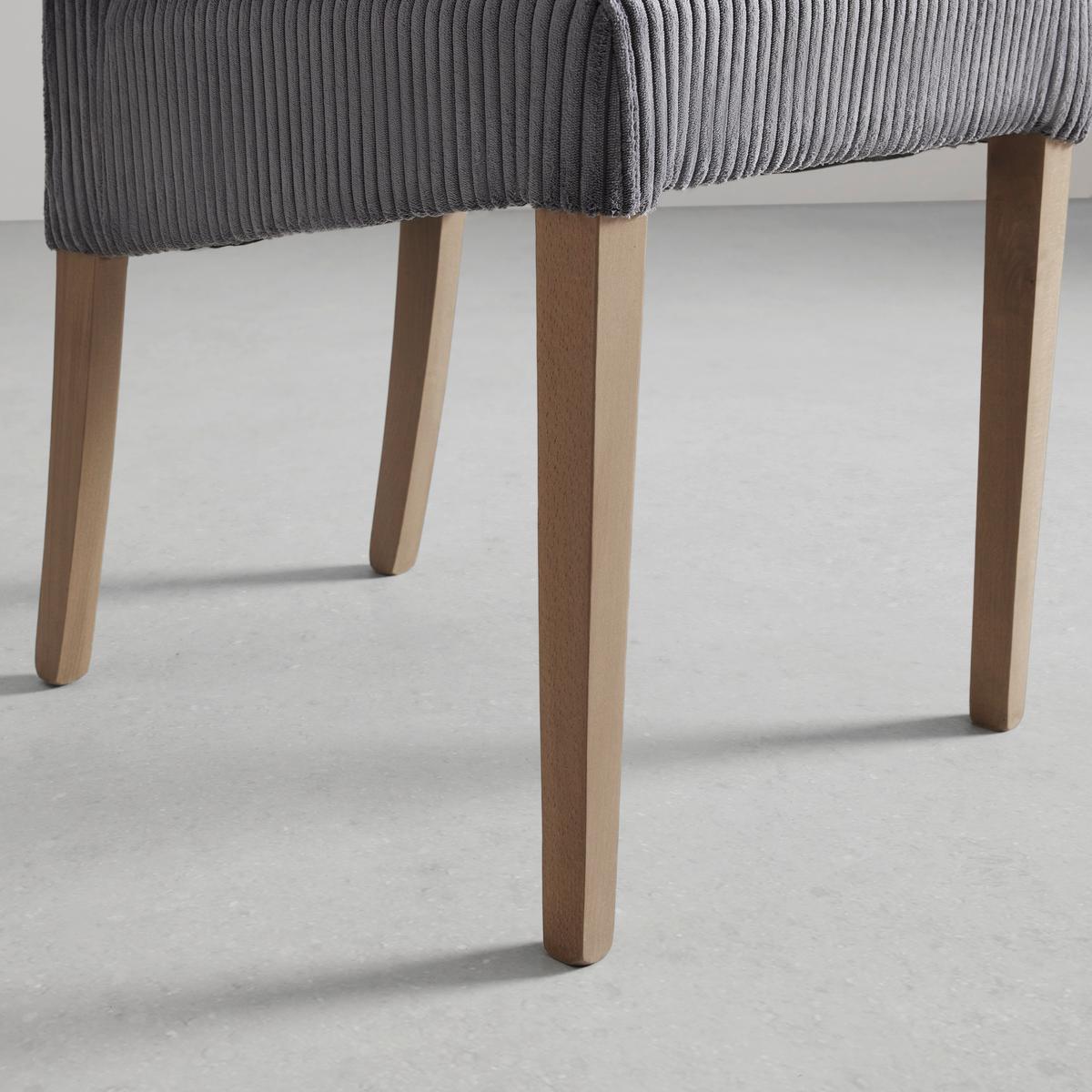 Stuhl Roko Grau - Eichefarben/Grau, Modern, Holz/Textil (46/101/62cm) - Mömax