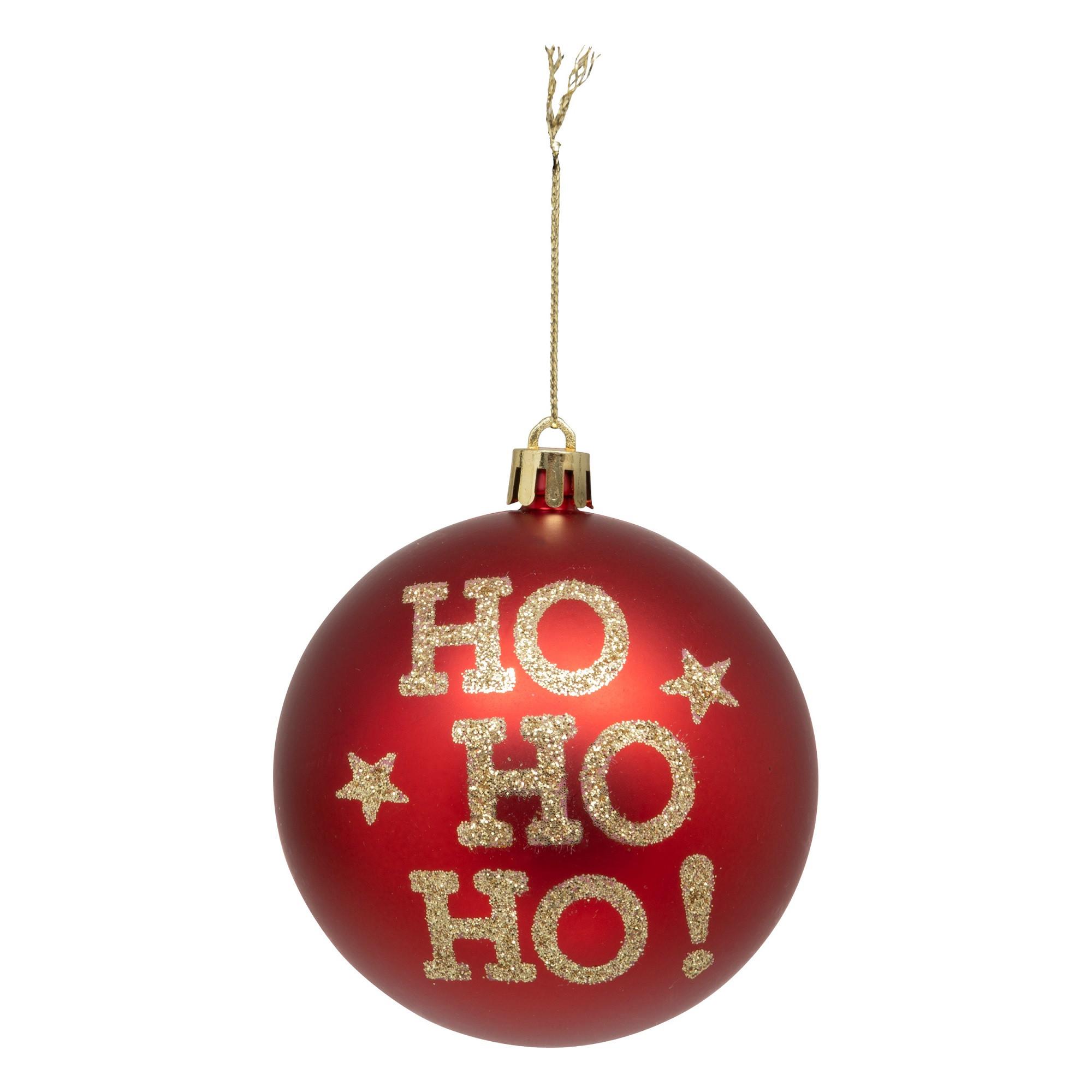 Kuglica Za Bor Hoho 8cm - crvena, Moderno, plastika (8cm)