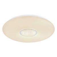 LAMPA SUFITOWA LED 41367-40DS - przejrzysty/biały, Design, tworzywo sztuczne/metal (48.5/48.5/7.2cm) - Globo