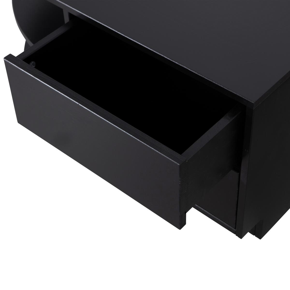 Lowboard Finca Schwarz - Schwarz, Design, Holz (78/40/40cm) - Livetastic