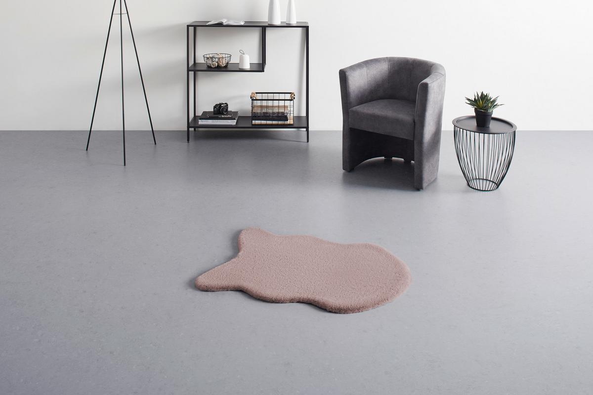 Blană artificială Susi - cafeniu/roz antic, Romantik / Landhaus, textil/blană (60/90cm) - Modern Living