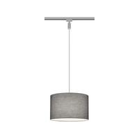 Schienensystem-Hängeleuchte Hotel Duoline Grau max. 25 W - Grau, Basics, Textil (40/40/180cm) - Trio Leuchten