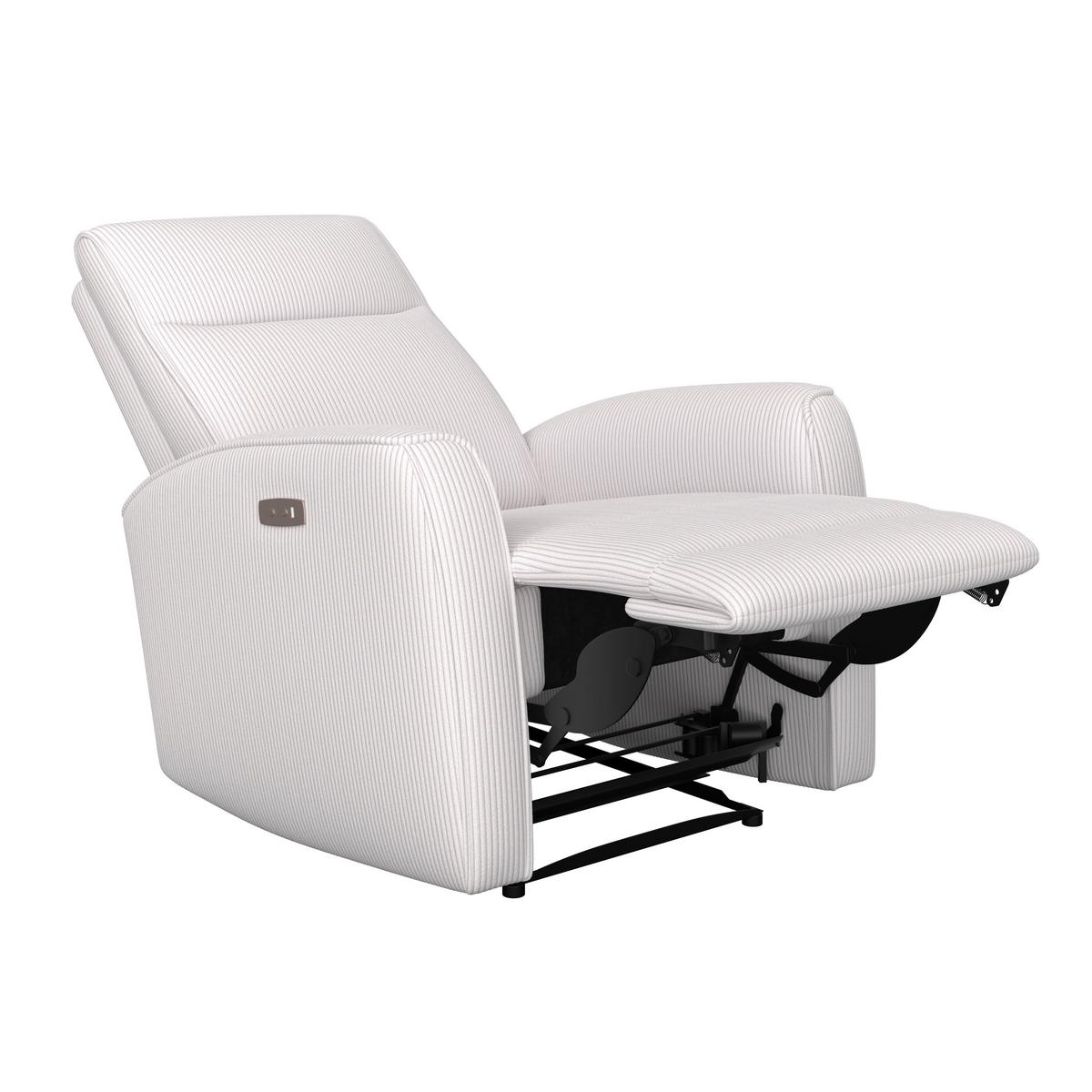 Fotoliu pentru televizor LEON - bej, Basics, plastic/lemn (80/102/96cm) - Ondega