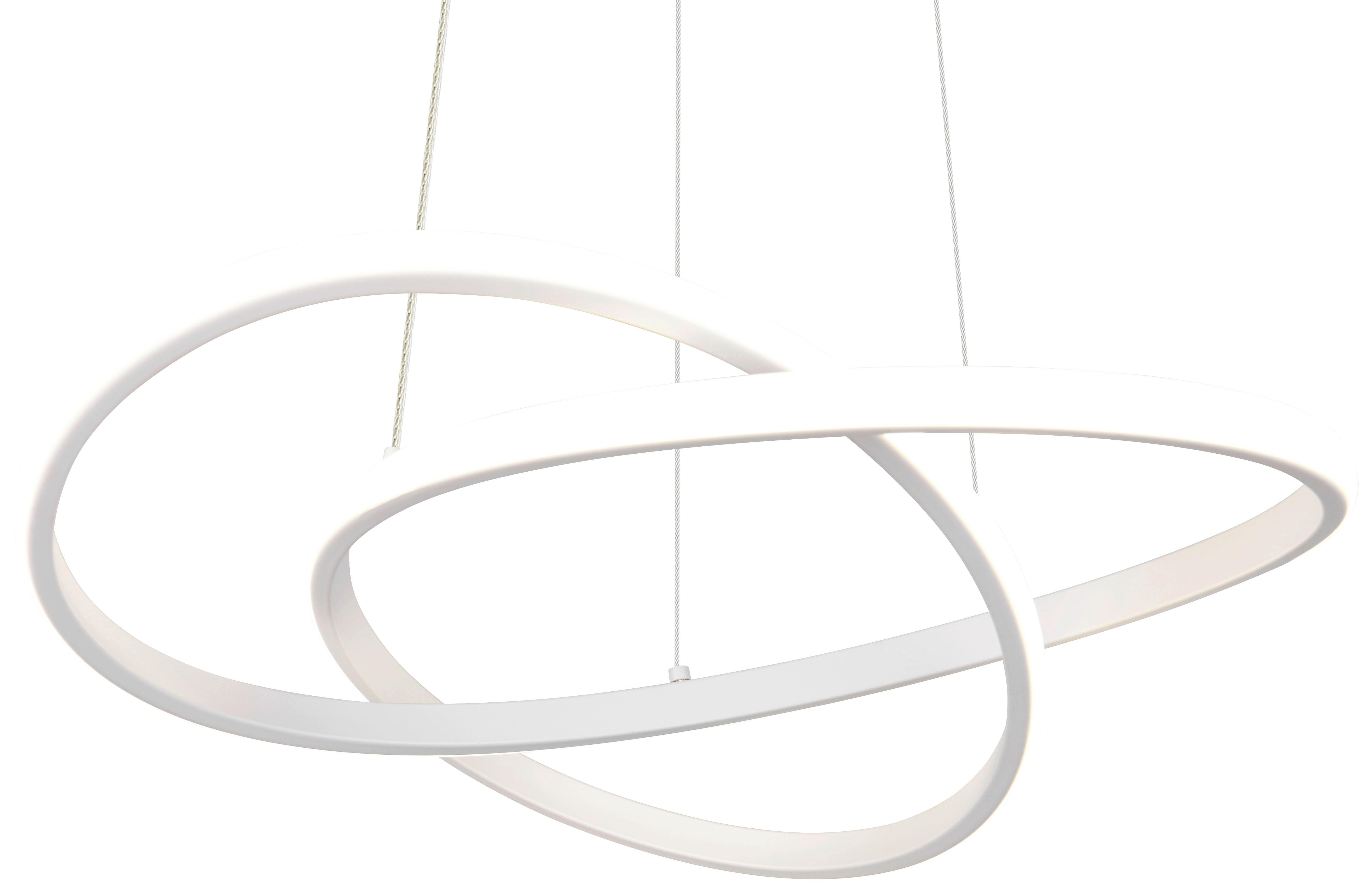 LED-HÄNGLAMPA MAXIMILIAN - vit, Klassisk, metall/plast (50/50/150cm) - Mömax
