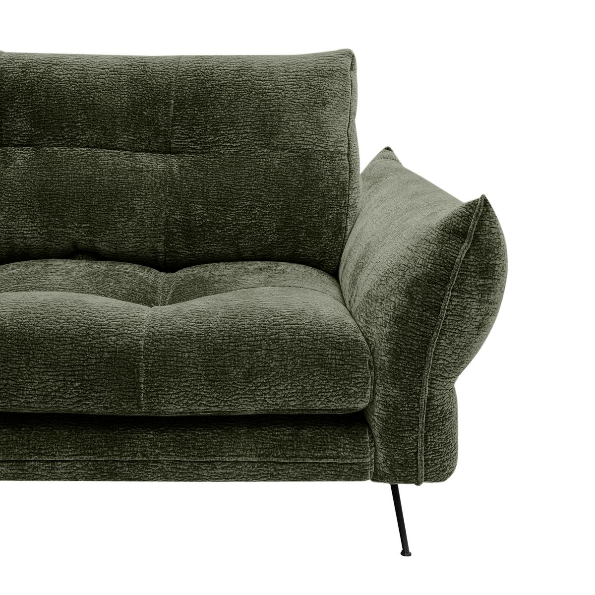 Kutna Garnitura Baxter - siva/crna, Moderno, tekstil/metal (177/68-87/280cm) - Premium Living