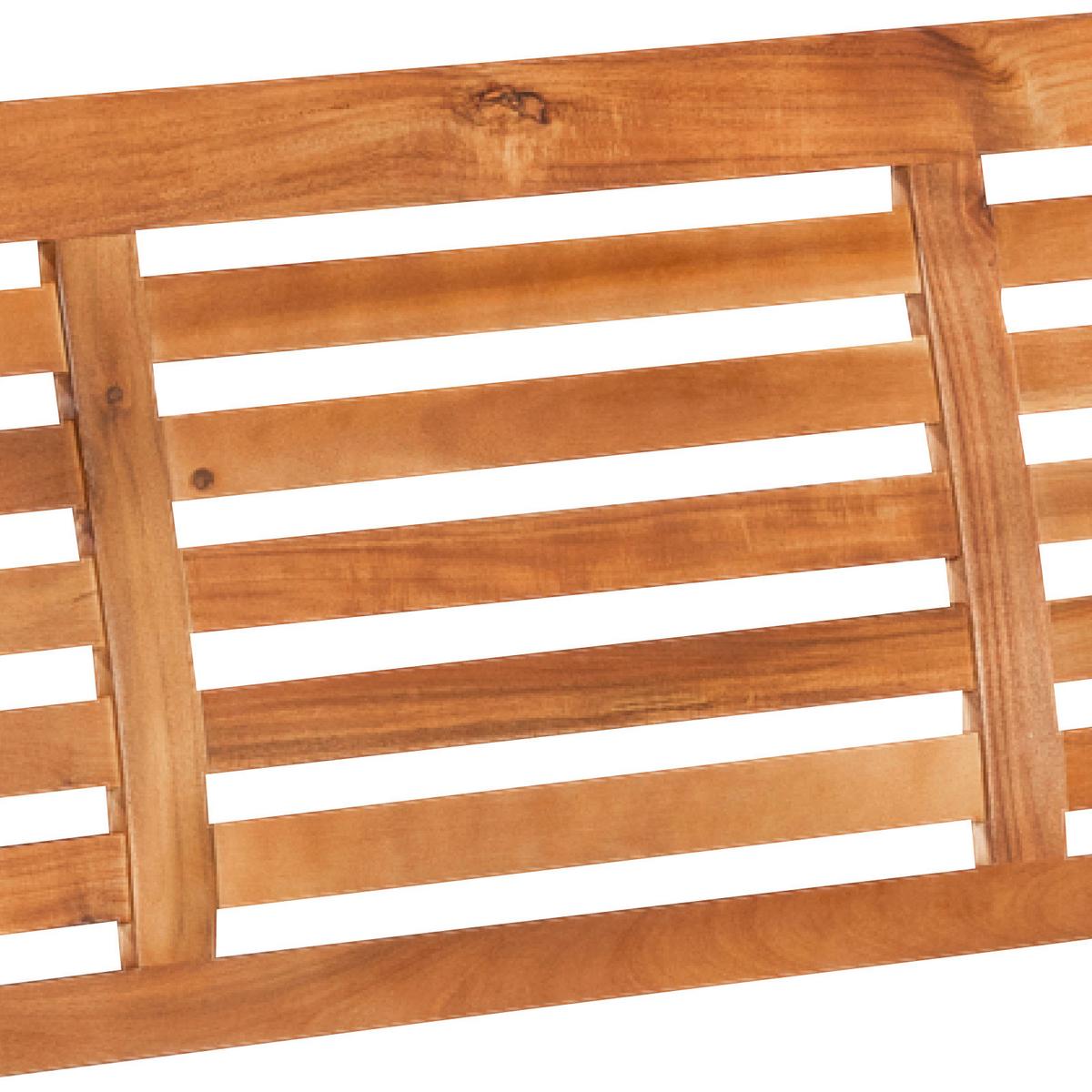 Gartenbank Paraiba aus Akazie Natur - Akaziefarben, ROMANTIK / LANDHAUS, Holz (161/92/62cm) - Gardenson
