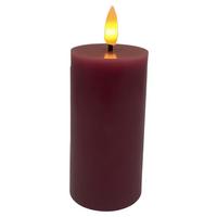 LED-Kerze Shiny in Mauve max. 0,06 Watt - Mauve, KONVENTIONELL, Naturmaterialien/Kunststoff (5/10cm) - Modern Living