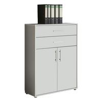 Aktenschrank Office Edition Grau/Weiß - Weiß/Grau, MODERN, Holzwerkstoff (84,5/114/33cm) - MID.YOU