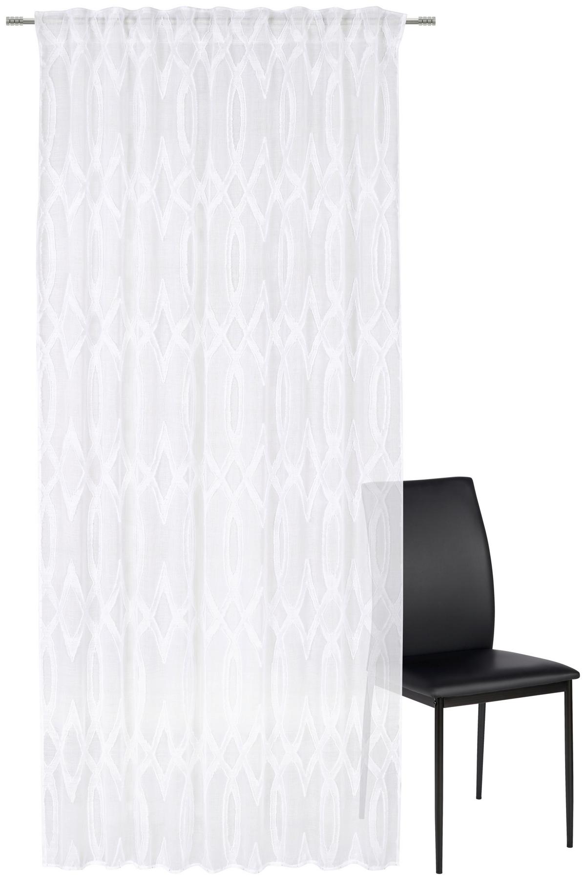 ZASŁONA GOTOWA MINA - biały, Design, tkanina (140/245cm) - Esposa