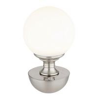 Led Stolna Svjetiljka Bijela Opal Boja - bijela/srebrne boje, Konvencionalno, metal/plastika (12/21cm) - Globo