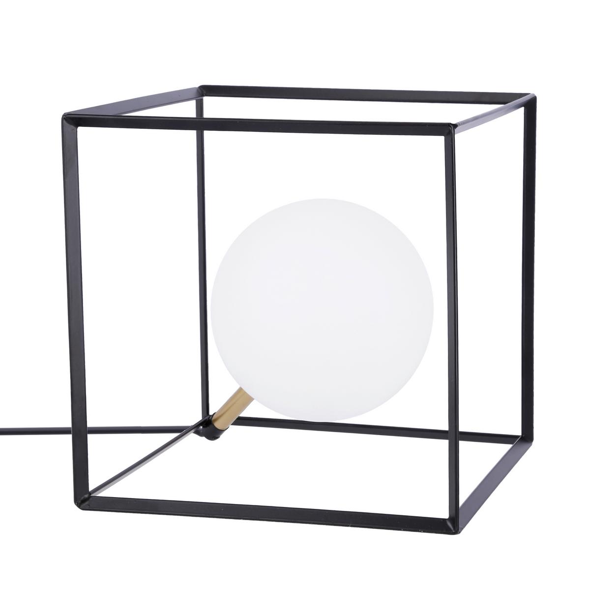 Stolna Svjetiljka Wert - bež/zlatne boje, Design, metal/tekstil (20/20/20cm)