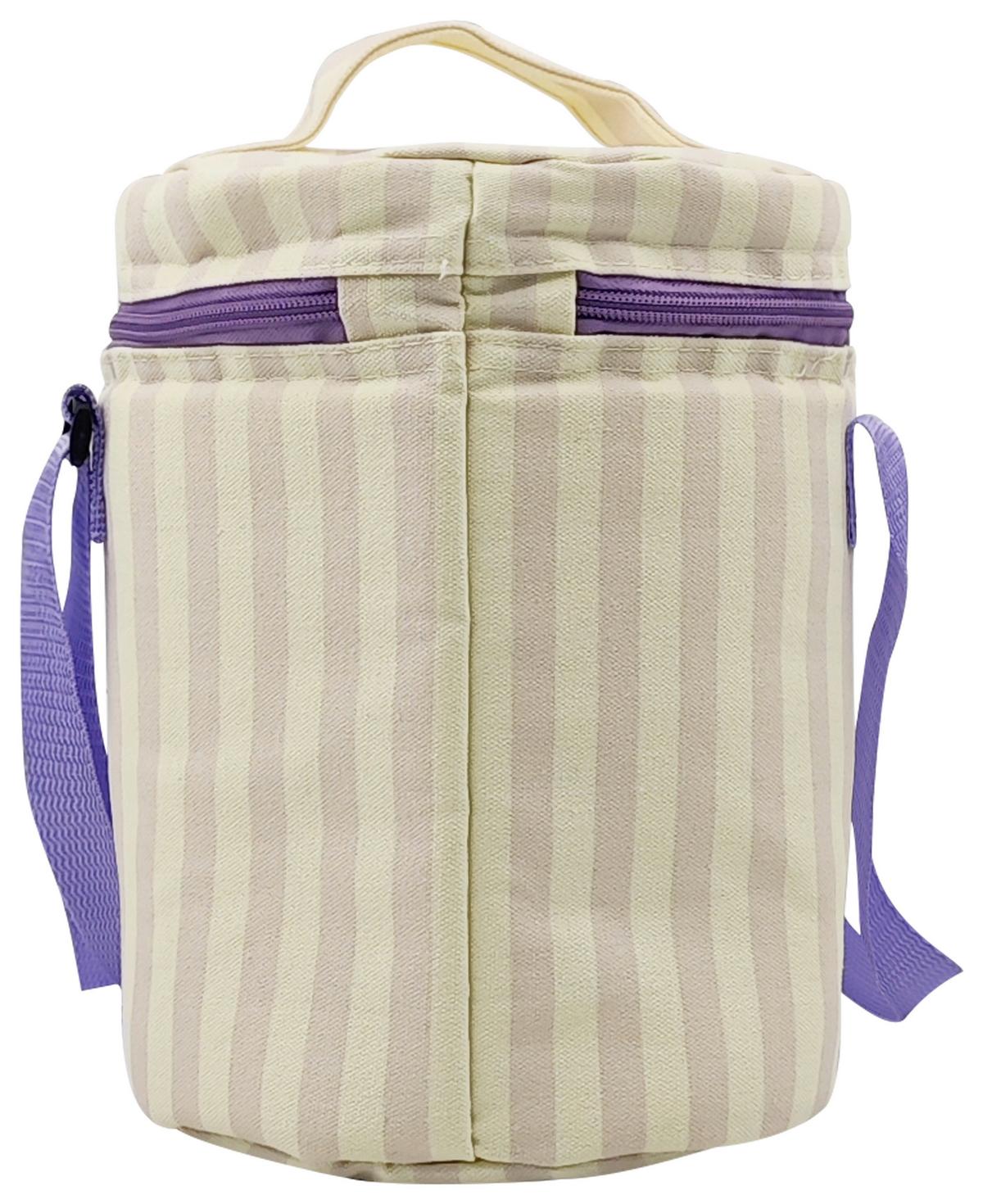 Kühltasche Dolce Vita Weiß/Flieder ca. 7l - Flieder/Weiß, KONVENTIONELL, Kunststoff/Textil (17/24/17cm) - Mömax