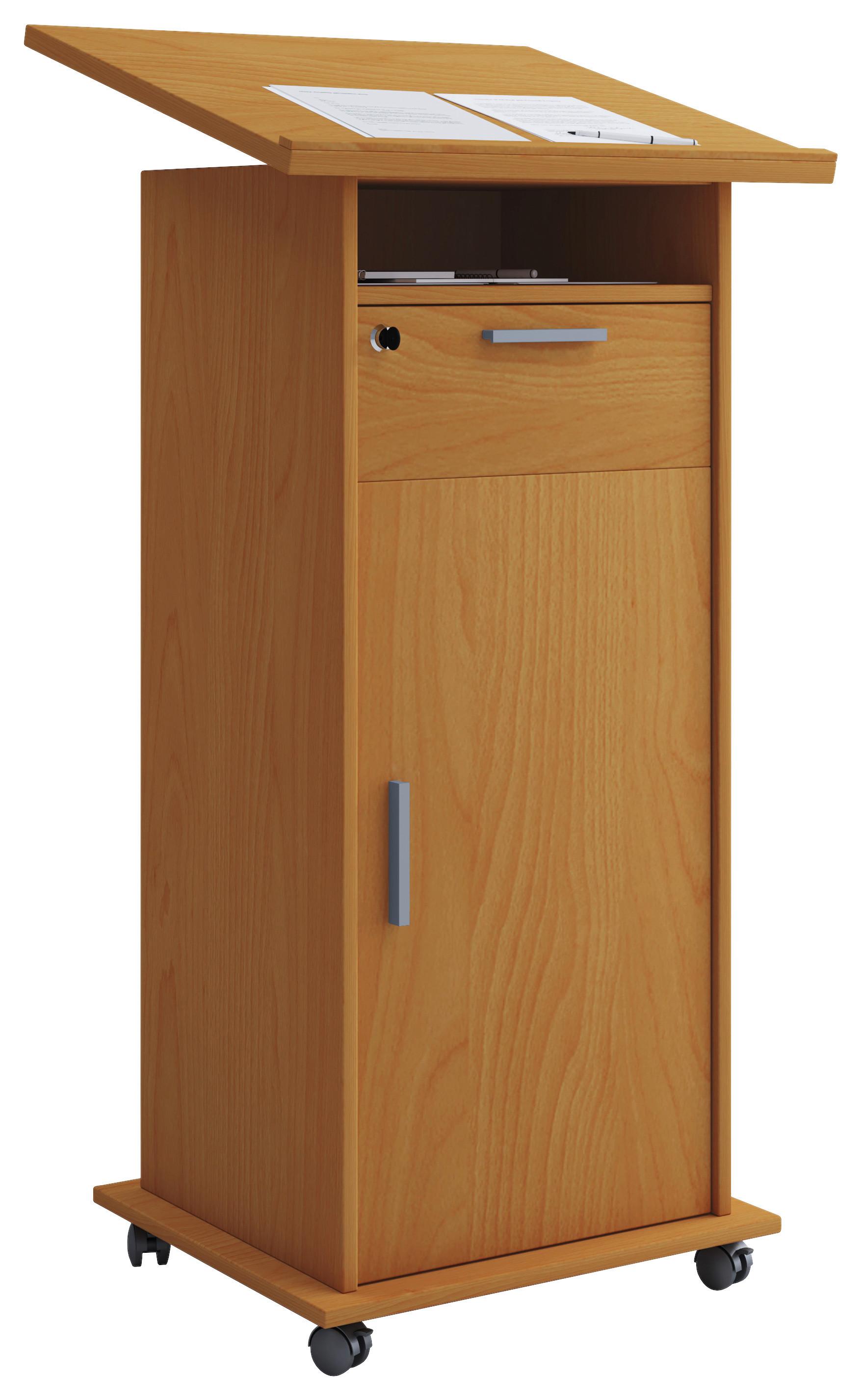 Stoječi Pult Meeta, Bukev - barve bukve, Basics, leseni material (60/50/120cm) - MID.YOU