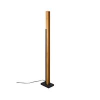 LED-Stehleuchte Kerala Braun/Schwarz max. 16 Watt - Schwarz/Braun, Design, Holz/Metall (13/120/19cm) - Trio Leuchten