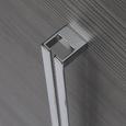 Hängeschrank in Mooreichefarben - Chromfarben/Mooreichefarben, MODERN, Glas/Holzwerkstoff (35/68/16cm) - PREMIUM LIVING