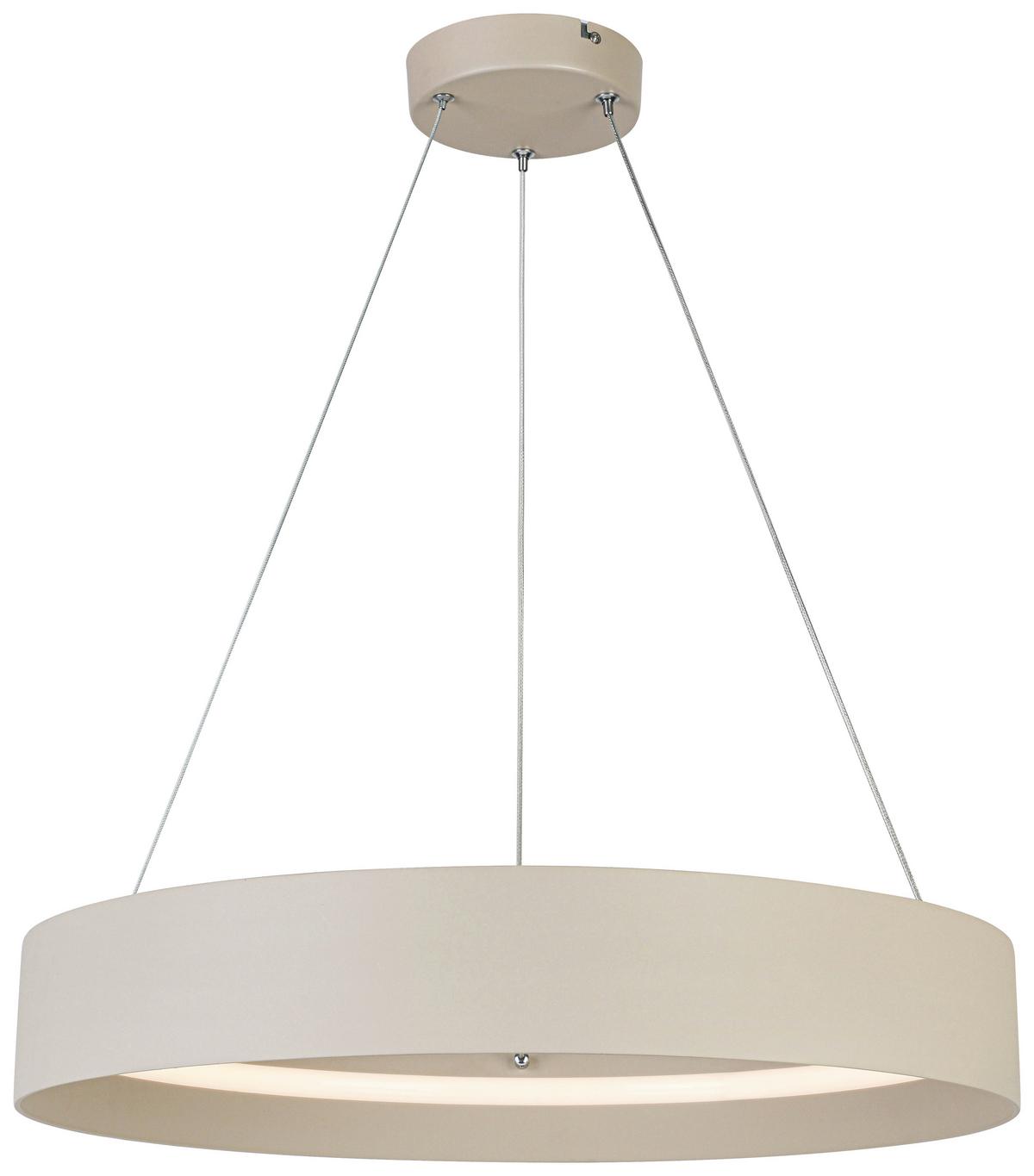 LAMPA WISZĄCA TERESA - biały/kolor piaskowy, Trend, tworzywo sztuczne/metal (58,4/120cm) - Collet's Monde