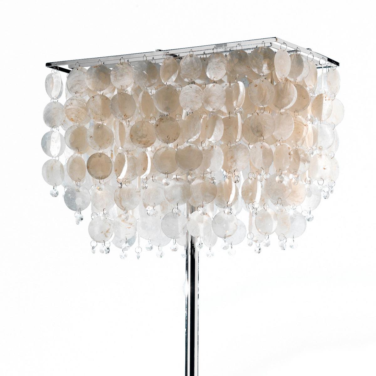 Állólámpa 4766/pt - világosszürke/krómszínű, Basics, műanyag/természetes anyagok (30/50/155cm)