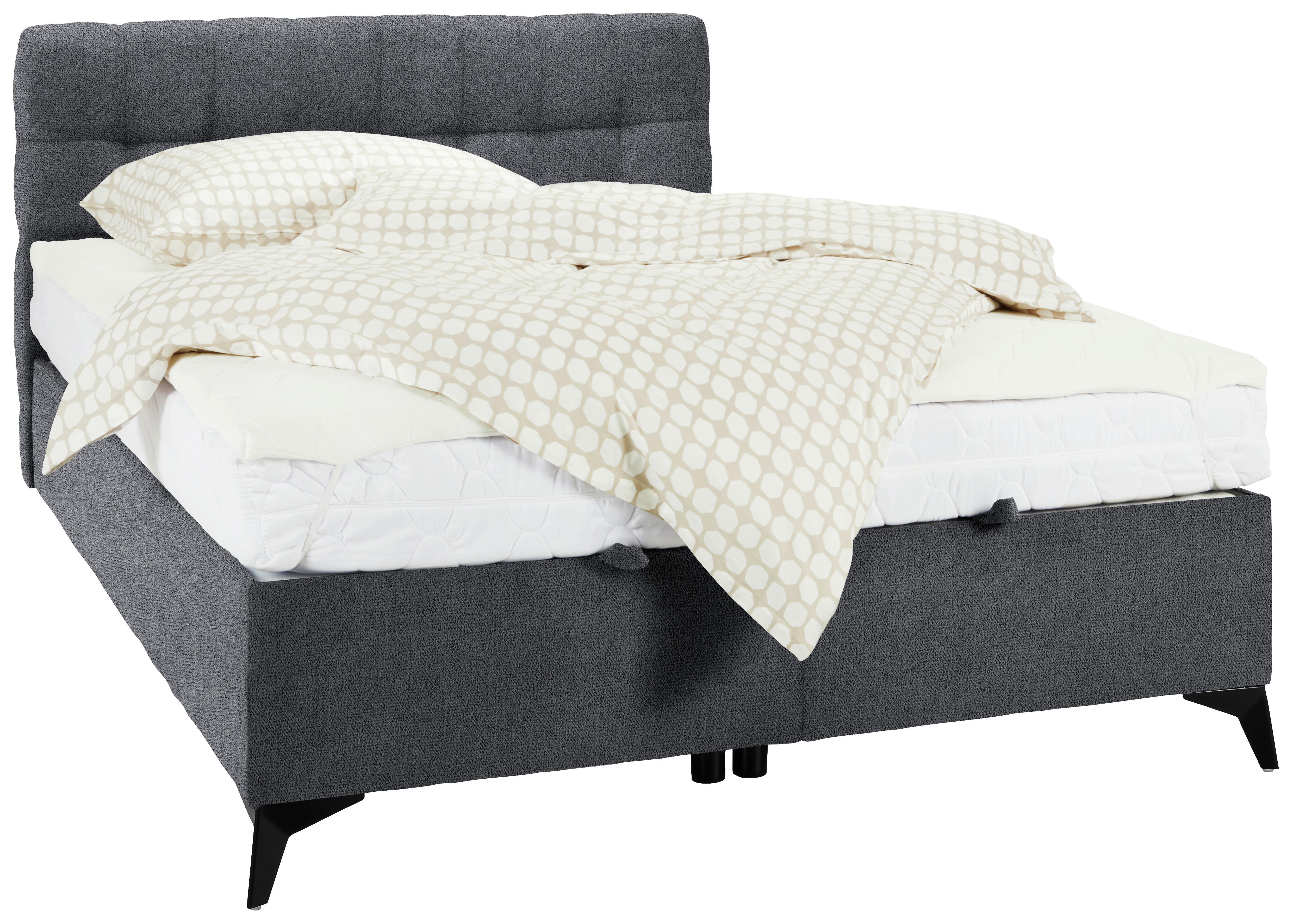 Box Krevet Magic - crna/taupe, Konvencionalno, drvni materijal/tekstil (140/200cm) - Modern Living