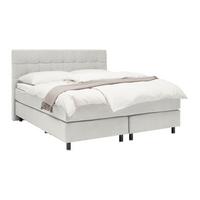Boxspringbett Primo Hellgrau ca. 160x200cm - Hellgrau, KONVENTIONELL, Holz/Holzwerkstoff (160/200cm) - Premium Living