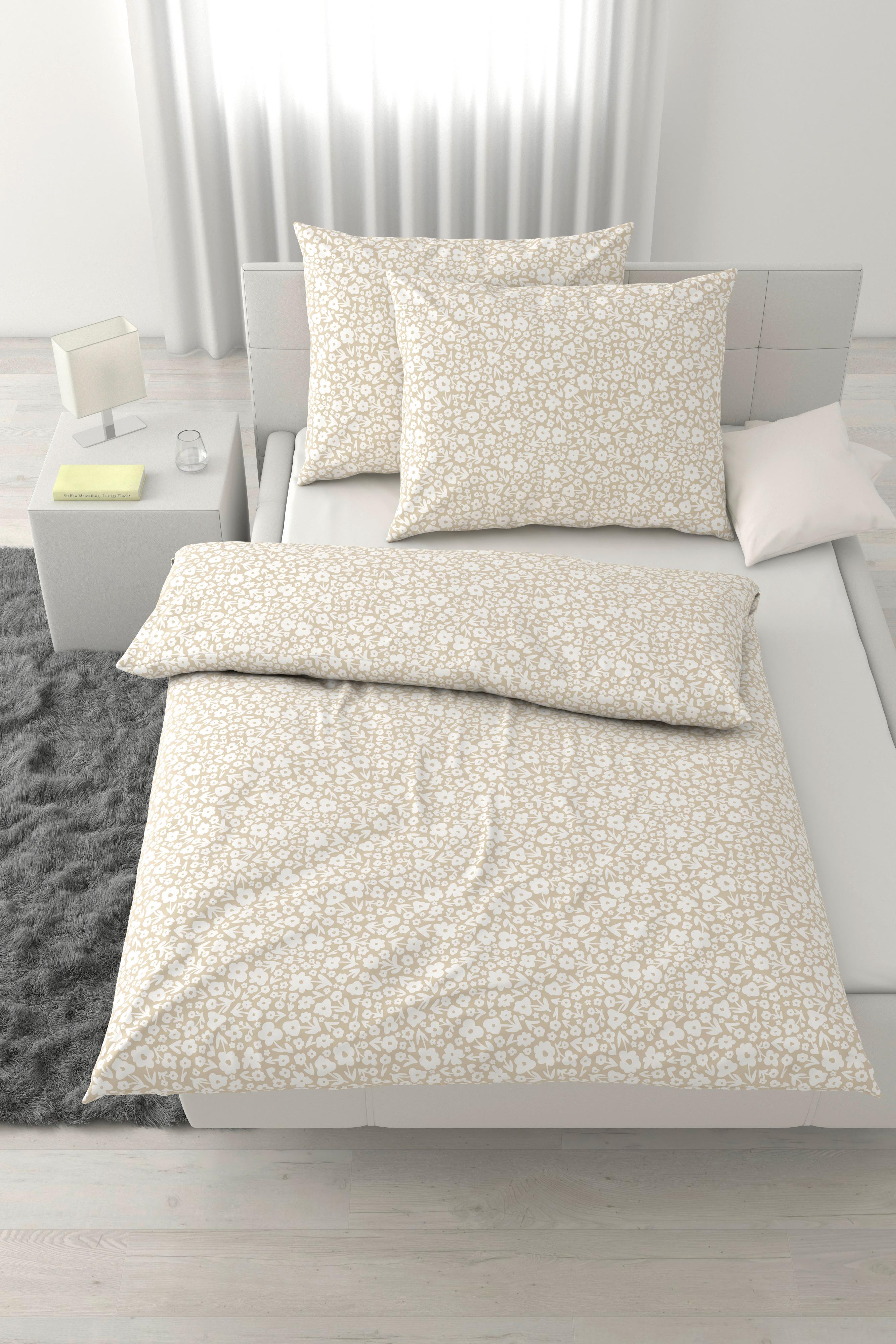 Posteljina Millefleur Xxl 200x200/2x60x80cm - bež, Moderno, tekstil (200/200cm) - Mömax