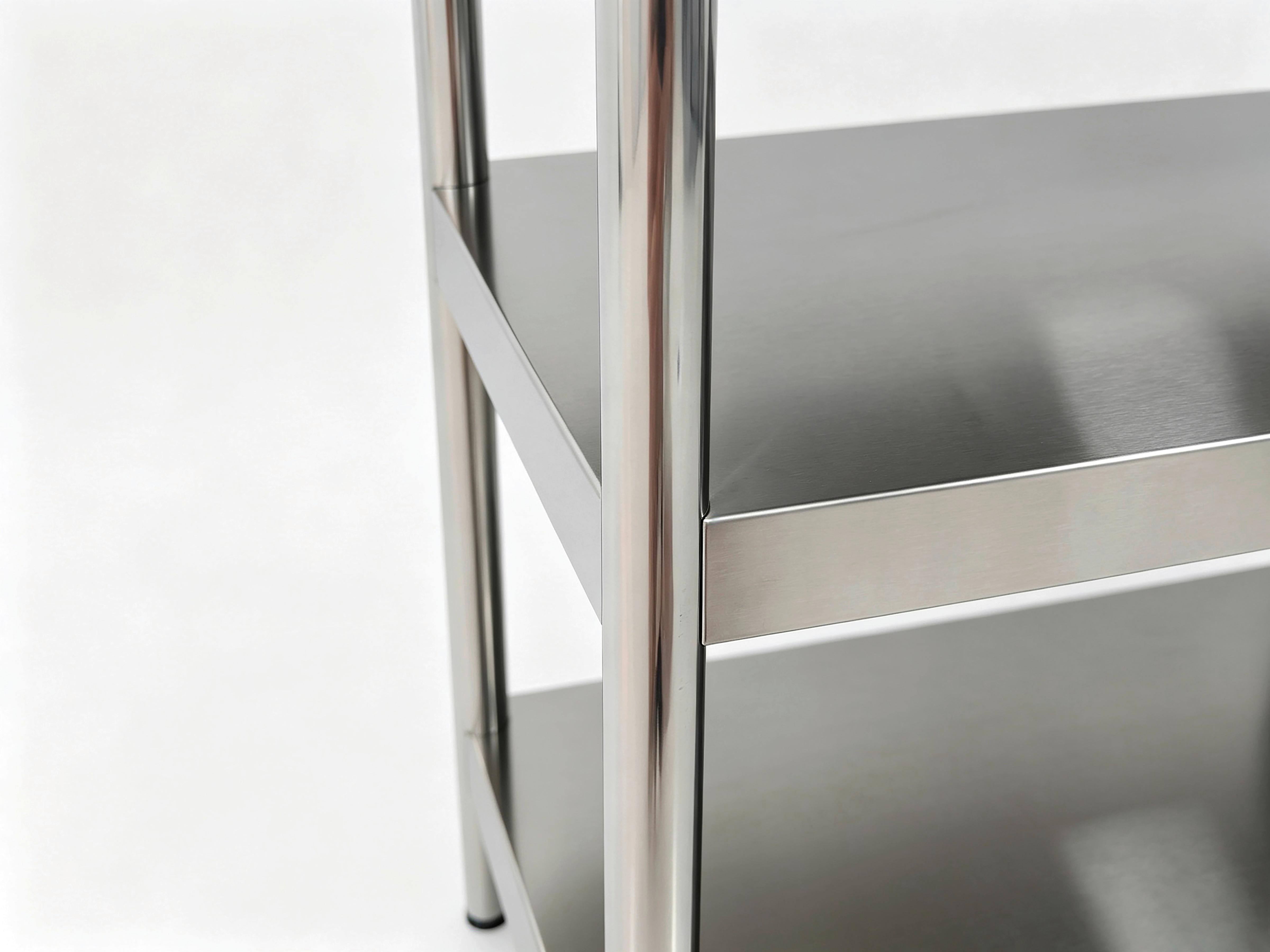 SERVERINGSVAGN SANDRO -EXKLUSIV- - silver/svart, Klassisk, metall/plast (95/88/55cm) - Mömax