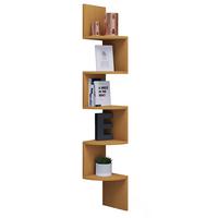 Eckregal MINTIS Buchefarben ca. 19x123x19 cm - Buchefarben, Basics, Holzwerkstoff (19,6/123,6/19,6cm) - MID.YOU