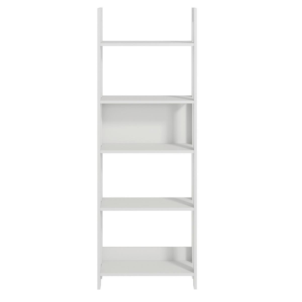 REGAL COUNTRY BÜCHERREGAL - Weiss, Design, Holzwerkstoff (64/180/30cm) - Livetastic