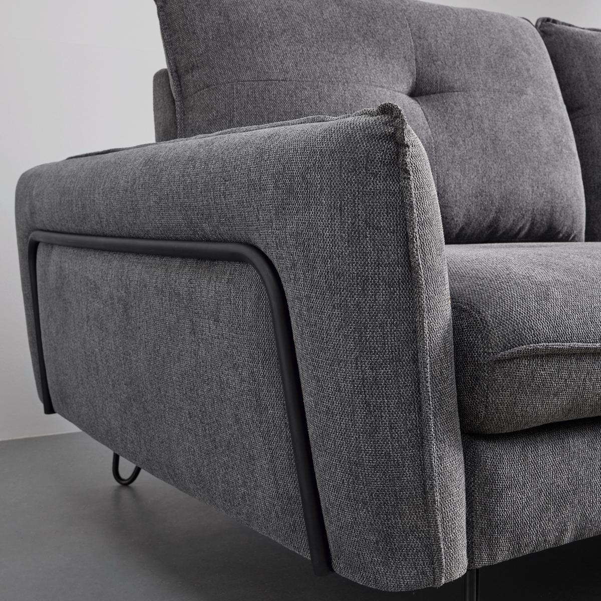 Coltar LEVI - gri închis, Modern, lemn/metal (267/88/186cm) - Bessagi Home