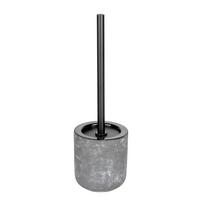 KOMPLET DO WC SACILE - czarny/szary, Basics, tworzywo sztuczne/metal (11,5/38/11,5cm) - Schöner Wohnen
