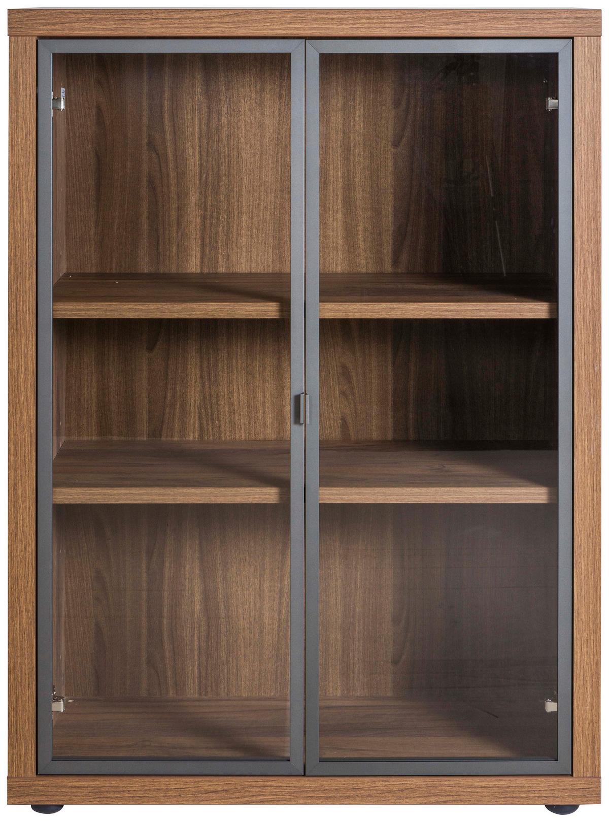 Polica Rilega - boja oraha, Moderno, pločasti materijal (81,9/111,2/35,5cm) - Modern Living