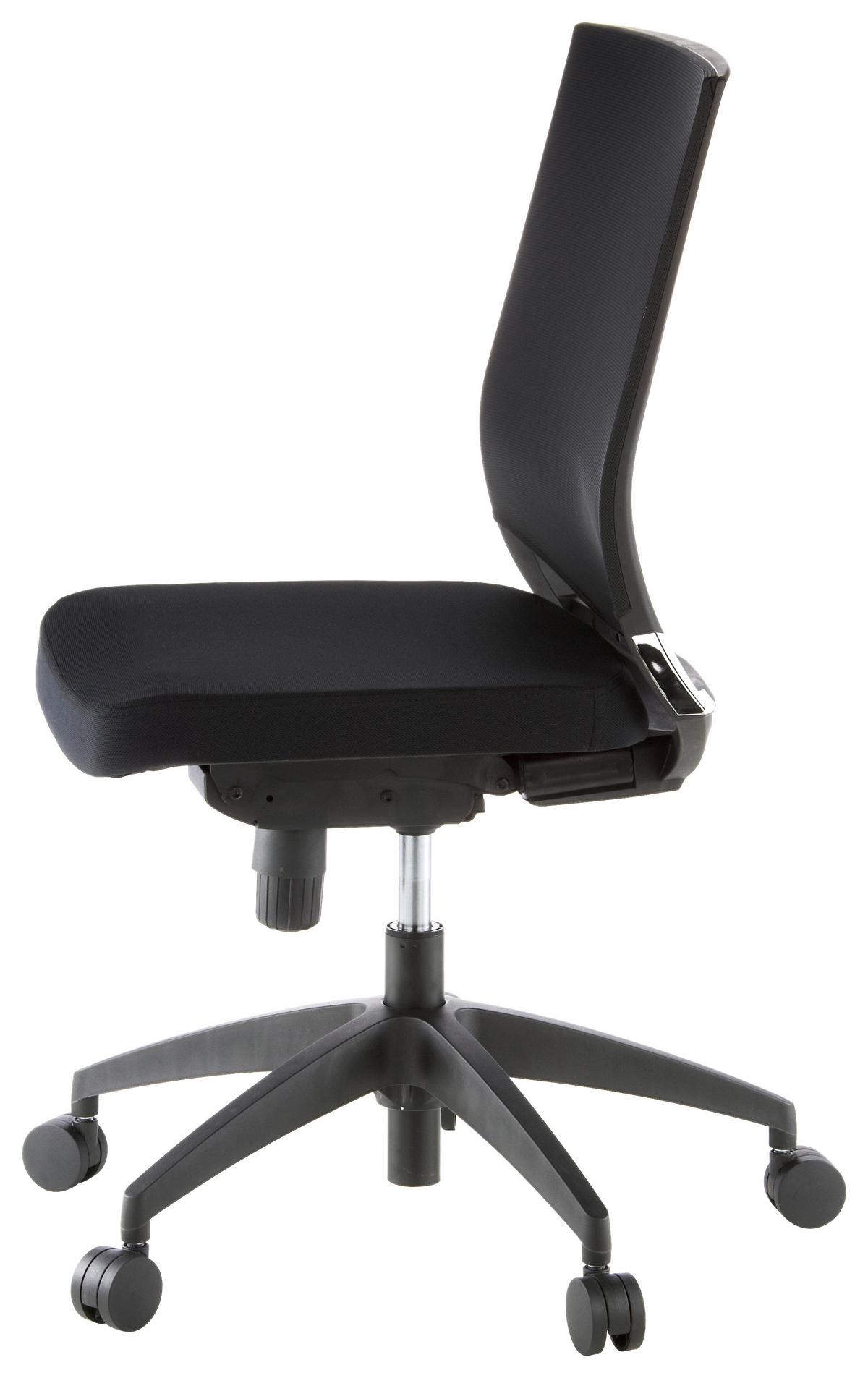 Pisarniški Stol Porto Eco, Črna - črna, Moderno, umetna masa/tekstil (49/108/44cm) - MID.YOU