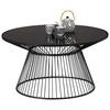 SOFFBORD RAVEN - svart, Modern, metall/glas (80/42cm) - Mömax