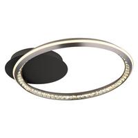 Led Stropna Svjetiljka Alaina - siva/opalna, Design, metal/plastika (53/50/8cm) - Globo