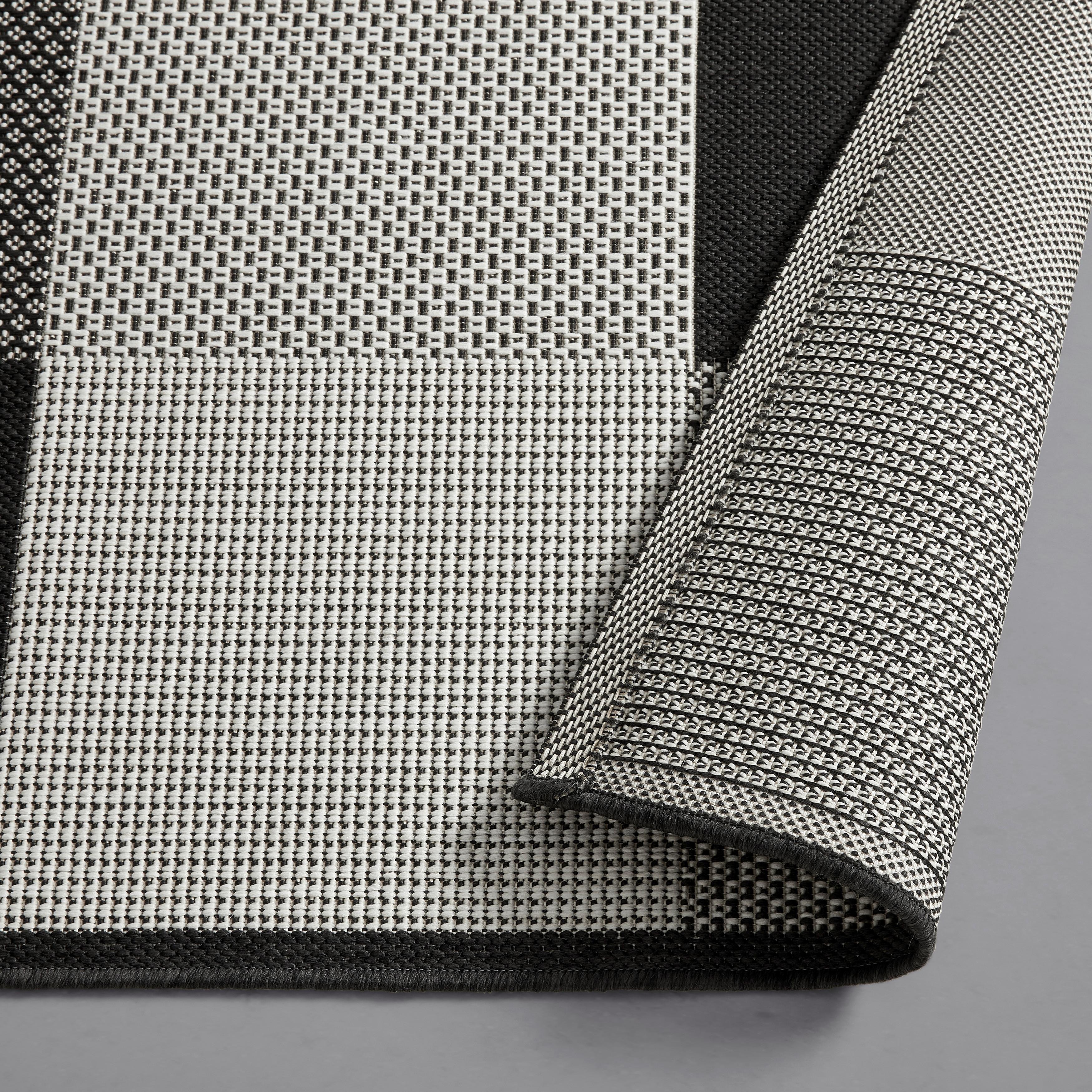 Covor cu țesătură plată Noah - alb/negru, Modern (160/230cm) - Mömax