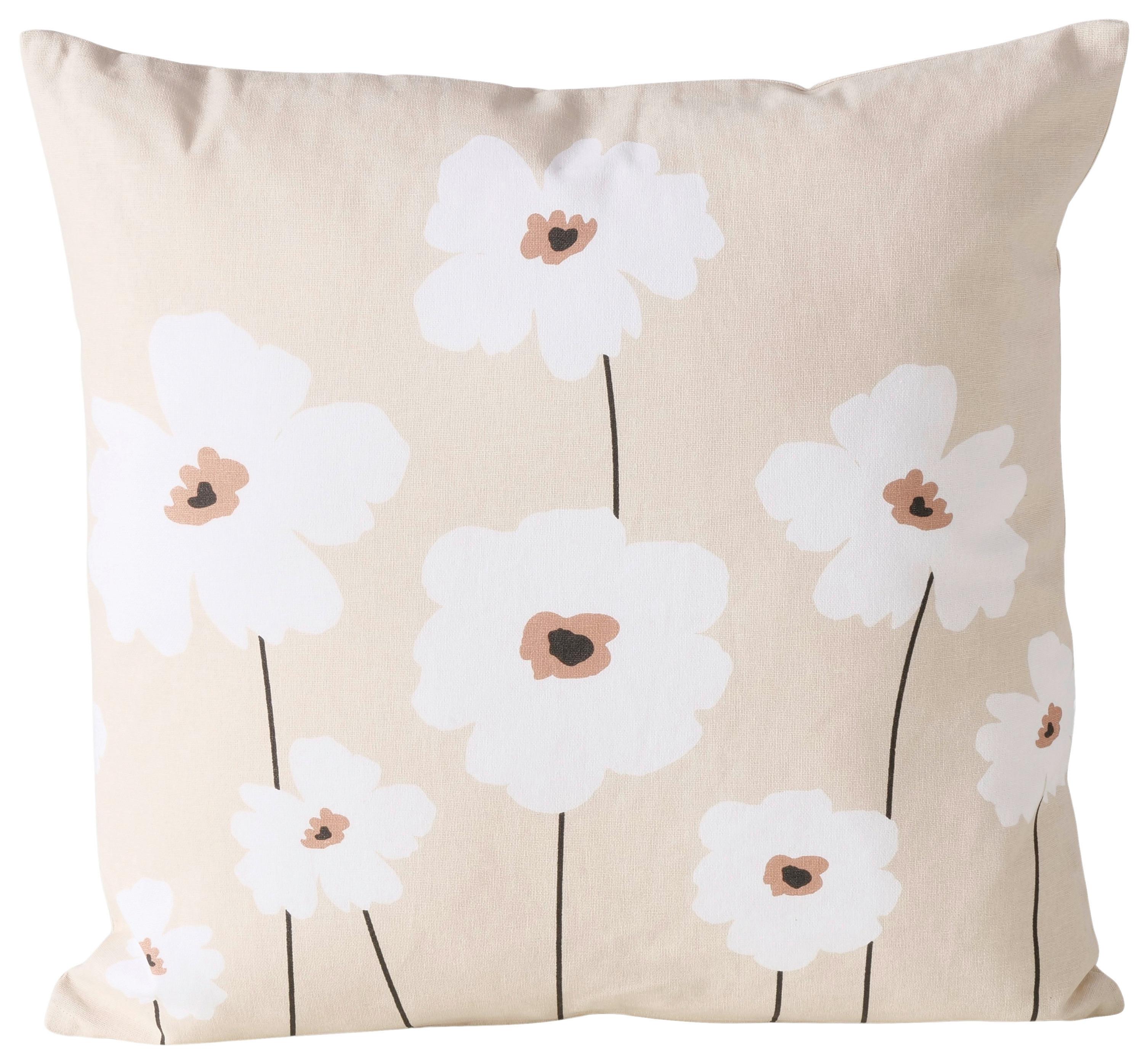 Zierkissen Canea Beige ca. 45x45cm - Beige, Textil (45/45/8cm)