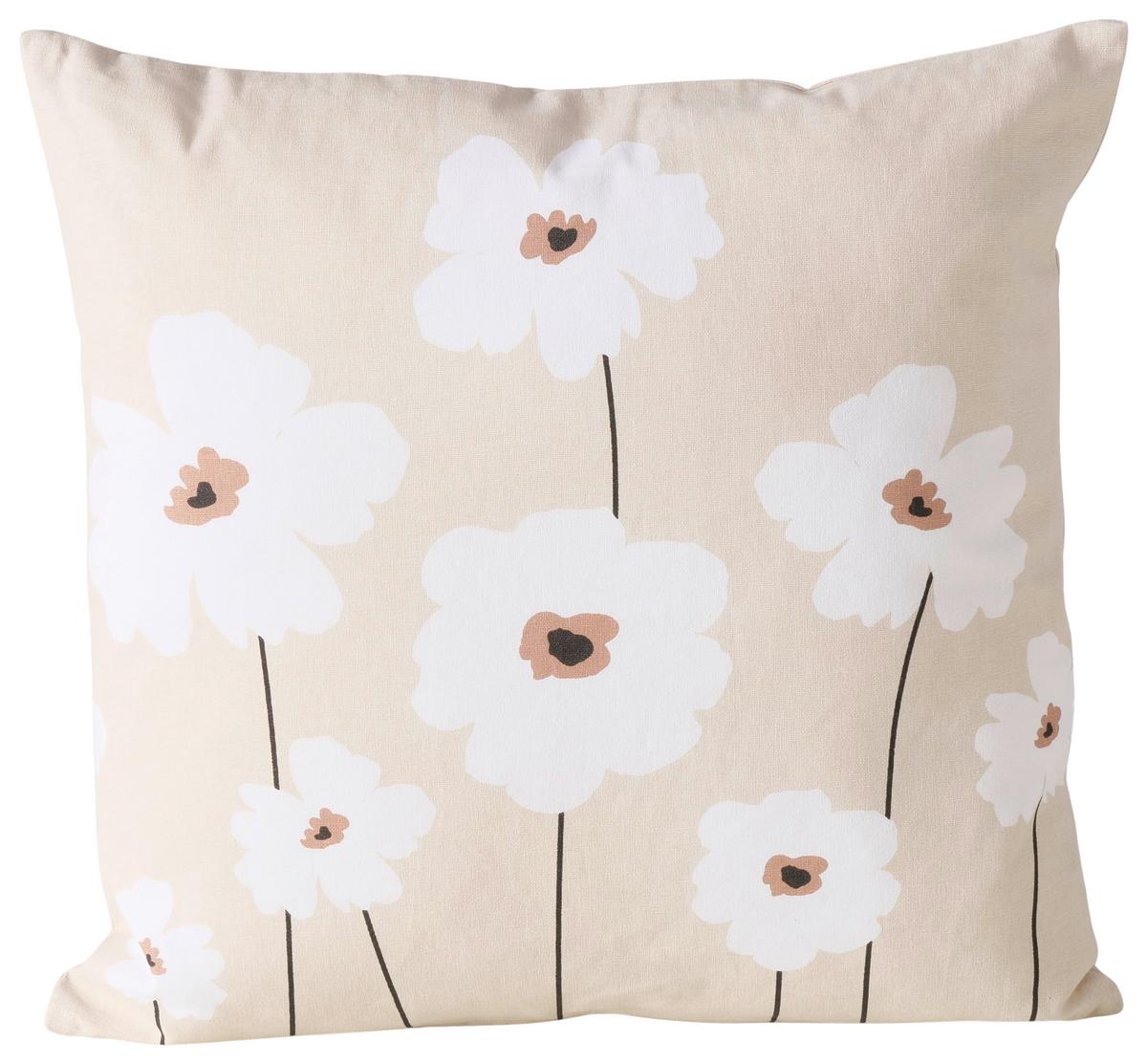 Zierkissen Canea Beige ca. 45x45cm - Beige, Textil (45/45/8cm)