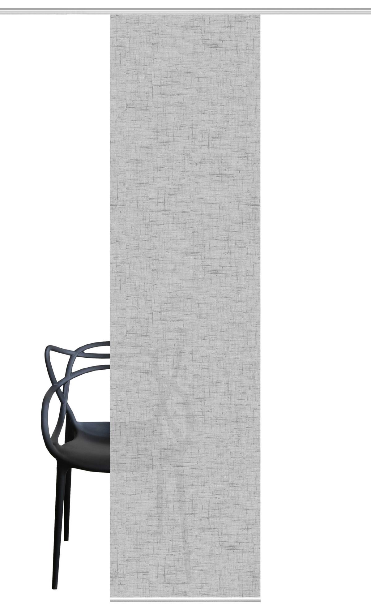 ZASŁONA PANELOWA PIVE - kolor srebrny, Romantik / Landhaus, tkanina (60/245cm)