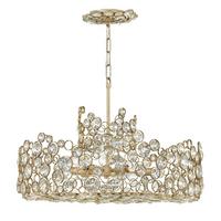 Luster Anya6 - srebrne boje, Konvencionalno, staklo/metal (61/50.9cm) - Elstead Lighting